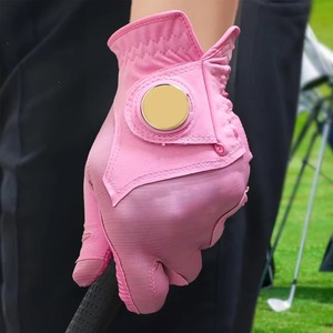 Gants de golf ultra doux et durables en cuir véritable blanc pour adultes, vente en gros du fabricant, poignées pour les mains, usage sportif extérieur, best-seller - Product Image 3