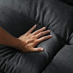 Divano letto in tessuto grigio scuro - Product Image 2