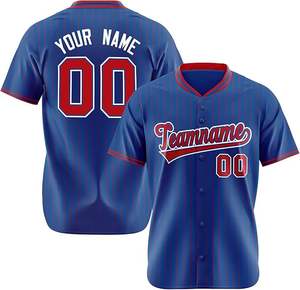 Nouveau maillot de baseball personnalisé, vêtements de baseball, service OEM, chemises de baseball unies - Product Image 3