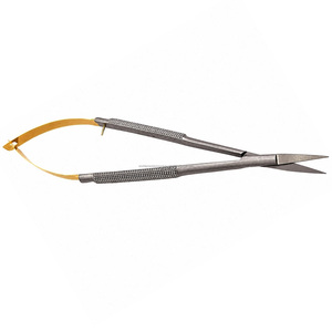 Microtijeras Castroviejo Rectas, Instrumento Quirúrgico Oftálmico y Dental de Acero Inoxidable, Herramienta Manual de Precisión para Microcirugía - Product Image 5