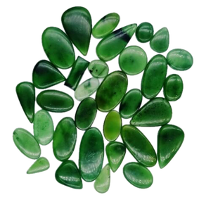 Assorted Nephrite Jade Mix Cabochon Bulk Loose Gemstone Gems - Product Image 1