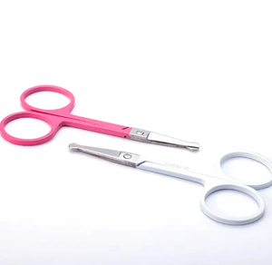Tijeras de Manicura de Acero Inoxidable, Cuchilla Recta para Recortar Cutículas, Mango Redondo de Plástico Resistente, 8.8cm, Precisión para Uñas - Product Image 3