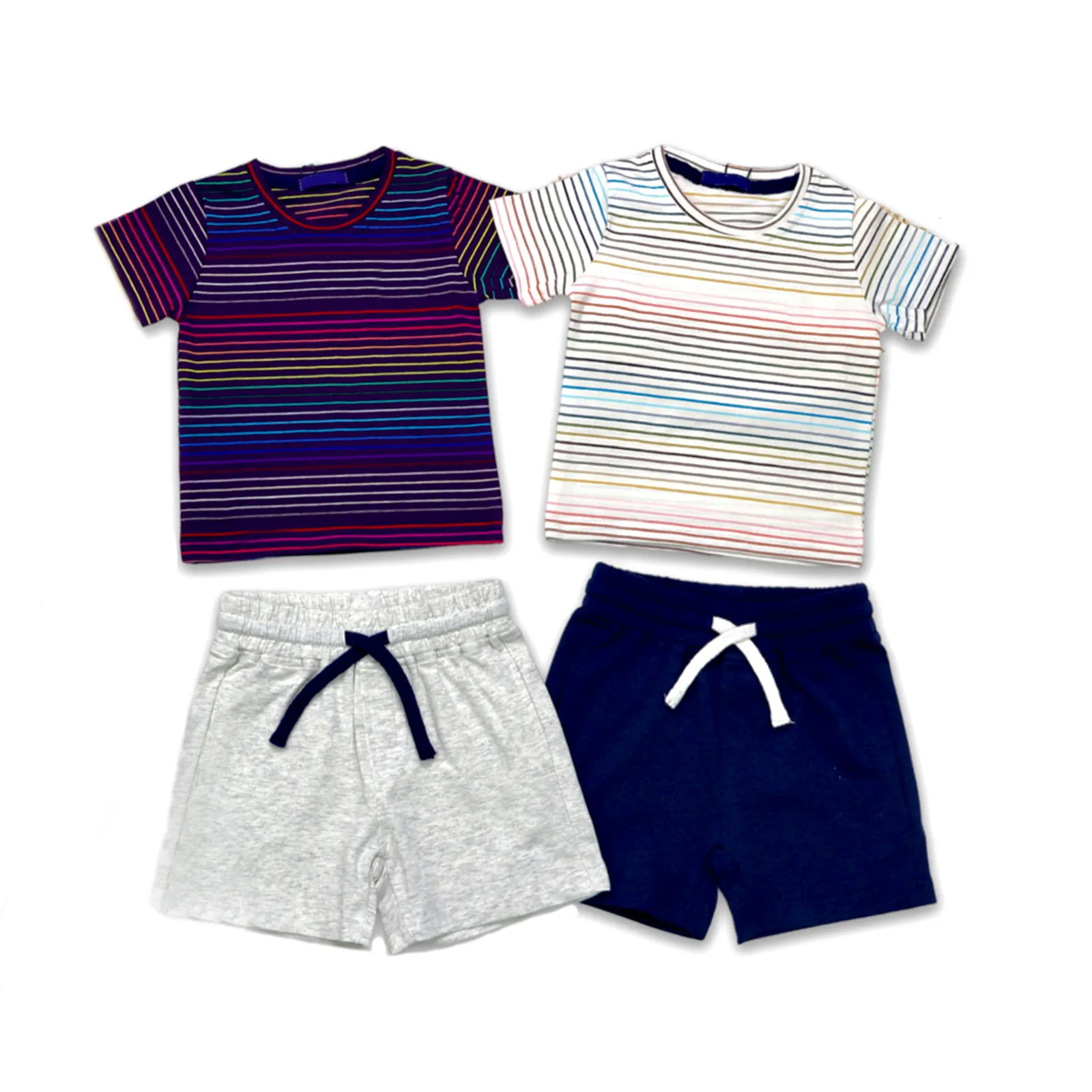 Vestiti di lusso per bambini da 3 a 5 anni abbigliamento per bambini T-Shirt in cotone organico pantaloncini set di abbigliamento per ragazzi dei cartoni animati