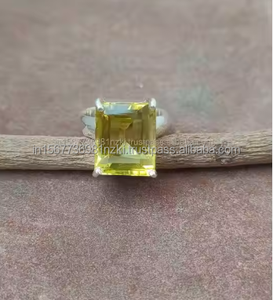 Hot Selling 925 Sterling Silver Lemon <b>Quartz</b> <b>Ring</b> Cushion Cut Yellow <b>Quartz</b> Minimalist Wedding <b>Ring</b> Perfect Gift for Her - Product Image 6