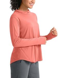 Womens Top Quality UPF 50+ <b>Sun</b> Hoodie <b>Shirt</b> Long Sleeve Fishing Hiking Hooded UV <b>Shirts</b> Lightweight Quick Dry Tops - Product Image 6