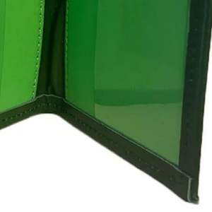 <b>Passport</b> Holder AKA <b>Passport</b> Holder Green Pink Travel Case Premium Leather Cover Greek Letter Travel Organizer Slim <b>Wallet</b> Style - Product Image 6