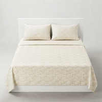 Parure de lit Stella et 2 taies d'oreiller, ensemble classique 100% coton 150 fils/cm², qualité A, respirante, toutes saisons, pour usage domestique, literie adulte