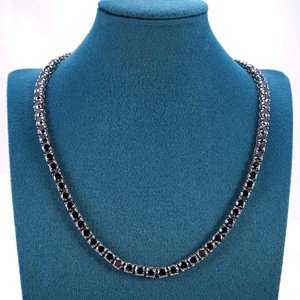 Collier chaîne à maillons pour homme, style hip-hop, plaqué rhodium/or, moissanite, argent 925, bijoux de luxe élégants et étincelants - Product Image 6