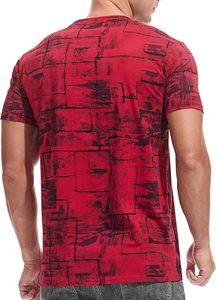 T-shirts personnalisés en coton épais 100 % pour hommes, design par sublimation, style décontracté streetwear, manches courtes, col rond - Product Image 4
