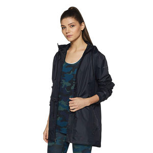 Chaqueta Cortavientos con Capucha para Mujer, Estilo Urbano, Estampada y Elegante, Forro de Poliéster, Cierre Completo, Transpirable, Resistente al Viento y de Secado Rápido - Product Image 4
