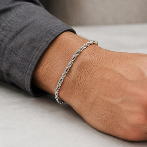 Pulsera de Cadena de Oro de 14k con Diamantes Corte Princesa y Cierre de Langosta, Acabado Pulido para Pedidos Personalizados al por Mayor - Product Image 5