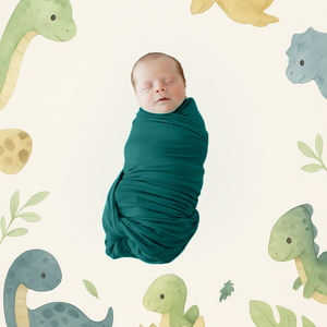 Couverture d'emmaillotage douce et respirante 100% coton ou 95% coton de bambou avec 5% élasthanne - Product Image 2