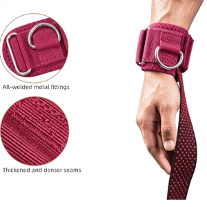 Correas de Muñeca con Anillo en D, de Neopreno Resistente, Ajustables, para Gimnasio, Fitness, Entrenamiento de Fuerza, Unisex - Product Image 5