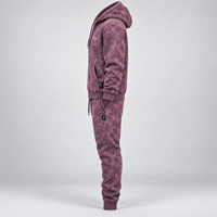 Ensemble de survêtement décontracté pour homme en coton, avec sweat à capuche et pantalon long, effet dégradé, taille élastique, coupe classique