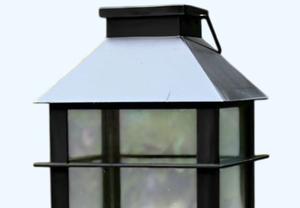 Lámpara de Metal para Exteriores, Decorativa para el Hogar, Acabado Negro Mate Plateado, Metal y Vidrio, Estilo Moderno, Más Vendida - Product Image 2