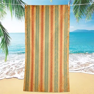<b>Extra</b> <b>Large</b> High Quality Beach <b>Towel</b> Quick Dry Printed Stripe Custom Wholesale Tropical Style Beach <b>Towel</b> - Product Image 4