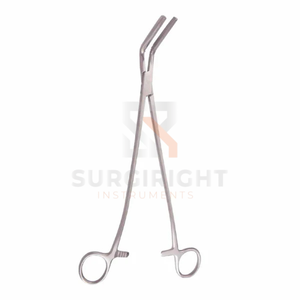 <b>Right</b> <b>Angle</b> Colon <b>Clamp</b> German Stainless Steel Intestinal Occlusion Forceps CE Class I Model SI-OIS-0001 by Blush Surgical - Product Image 3