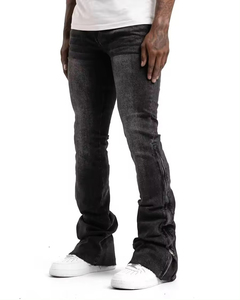 Pantalon en jean pour homme, coupe classique, confortable, décontracté, pour un usage quotidien - Product Image 2