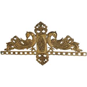 Toran de pavo real hecho a mano de 16 pulgadas en artículo de decoración del hogar novedoso de latón de la India - Product Image 2