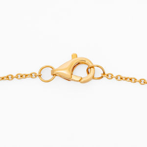 Fine Jewelry 14K Yellow Gold Round Lab Grown Diamond Butterfly Pendant Necklace 0.35ct Elegant Design OEM ODM Wholesale Supplier - Product Image 3