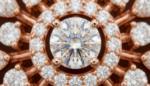 Rose Gold Floral Lab Grown Diamond <b>Stud</b> <b>Earrings</b> | Vintage Inspired Bridal Jewelry | OEM ODM Manufacturer - Product Image 4