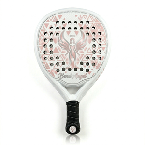 Raquette de padel en fibre de carbone bleu marine de haute qualité, logo personnalisé, raquette de padel professionnelle, noyau souple en EVA, carbone 12K, raquette de tennis - Product Image 1