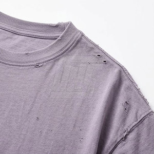T-shirts délavés surdimensionnés en coton, hauts décontractés streetwear, coupe ample, vêtements de mode estivaux - Product Image 4