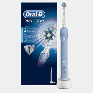 Cepillo de Dientes Eléctrico Recargable <span class=keywords><strong>Oral</strong></span> <span class=keywords><strong>B</strong></span> <span class=keywords><strong>Pro</strong></span> 2 <span class=keywords><strong>2000</strong></span> con Indicador de Presión y Temporizador para la Higiene Bucal Diaria, Mejor Relación Calidad-Precio - Product Image 3