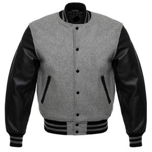 <b>Purple</b> White Coated Varsity Jacket Unisex Wool Polyester Preppy Style Crew Neck Regular Sleeve Spring Camouflage Zipper Front - Product Image 5