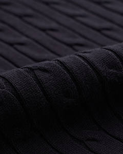 Camisa de algodón de punto trenzado bordada de manga corta de alta calidad para hombre, ajuste ceñido, con logotipo privado personalizado, ideal para otoño. - Product Image 5