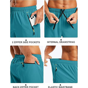 Pantalones Cortos Deportivos para Hombre, Soporte Muscular, para Gimnasio, Entrenamiento, Secado Rápido, Ligeros, Transpirables y Elásticos - Product Image 2