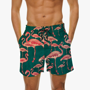 Shorts de bain personnalisés pour hommes, respirants, avec impression de votre propre design, shorts de bain à séchage rapide pour hommes, taille élastique avec cordon de serrage - Product Image 4