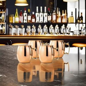 Copper Moscow Mule Mug <b>Gift</b> Set Two Piece Drinkware Collection Bar Serving <b>Hamper</b> <b>Wedding</b> Corporate <b>Gift</b> Wholesale India - Product Image 3