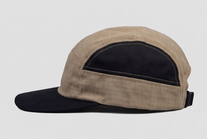 Gorra de béisbol unisex con bloques de color en tonos tostados y negros, estilo casual, ajuste regulable, para primavera y otoño. - Product Image 4