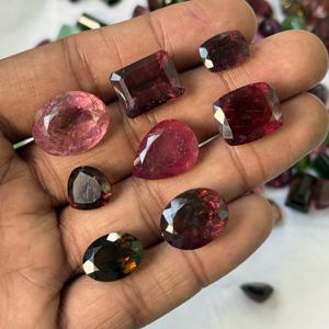 Turmalina natural AAA multicolor facetada, piedras preciosas sueltas de formas y tamaños surtidos, turmalina suelta al por mayor para joyería fina. - Product Image 4