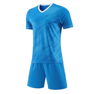 High Quality Soccer Uniform Custom Team Logo Football Jersey And Shorts Breathable Kit For Match Competition - Product Image 1