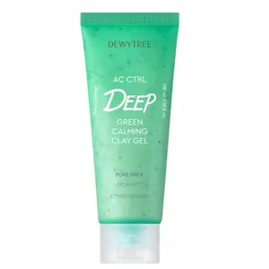Dewytree 100mL AC CTRL Deep Green Calming Clay Gel Pore Pack Quality Face Washing Product Brush Exclusive OY-Collection - Product Image 1