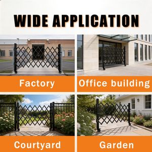 Porta di Sicurezza Bloccabile con Ruote Girevoli a 360° e Barriera Espandibile per Sicurezza Portatile - Product Image 4