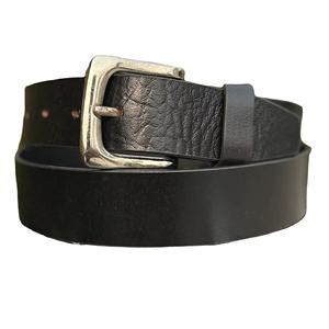 Cinturón Casual Clásico Vintage para Hombre, de Cuero Genuino Negro, con Hebilla de Cobre, Hecho a Mano para Mayor Comodidad y Durabilidad Diaria - Product Image 1