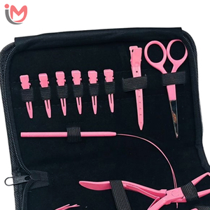 Kit Profesional de Herramientas para Extensiones de Cabello para Salón de Belleza, Color Rosa Bebé, con Alicates para Micro Anillos y Herramientas para Micro Anillos OEM - Product Image 3