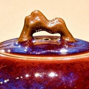 Tetera Artesanal Jun Kiln con Esmalte Nebula y Diseño de Montaña, Tetera China de Arte <span class=keywords><strong>Kung</strong></span> <span class=keywords><strong>Fu</strong></span> para la Ceremonia Tradicional del Té - Product Image 4