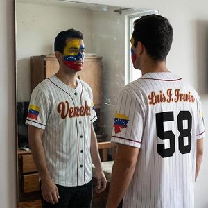 Maillot de baseball personnalisé du Venezuela - Chemises de sport personnalisées Veneka Pride avec nom et numéro, Camisas de Beisbol Venezuela 2026 - Product Image 4