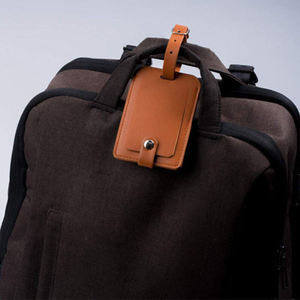 Étiquette de bagage d'aéroport en cuir véritable d'usine, étiquette de valise, étiquette de sac de voyage, logo personnalisé de luxe, fait main, tendance - Product Image 5