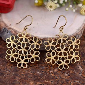 Pendientes de Latón de Alto Brillo, Acabado Pulido, Aspecto Liso, Precio de Fábrica al por Mayor, Artículo para Manualidades Metálicas - Product Image 5