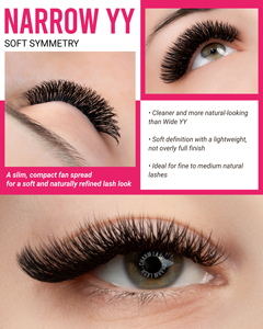 CharmLash YY <b>Lash</b> Extensions Wholesale Custom Packaging <b>Lash</b> Tray Premade <b>Volume</b> Fans Long Stem Natural Looking Easy Application - Product Image 1