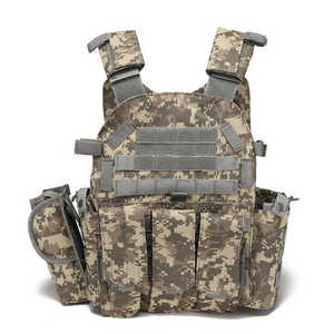 Gilet tactique multifonctionnel robuste noir – Vêtement de travail utilitaire à imprimé camouflage pour la randonnée et les activités sur le terrain - Product Image 2