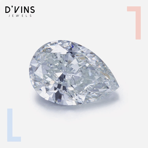 เพชรหลวม D'vins Jewels สร้างในห้องปฏิบัติการ 0.5 กะรัต D VS รูปทรงลูกแพร์ สำหรับทำเครื่องประดับ - Product Image 1