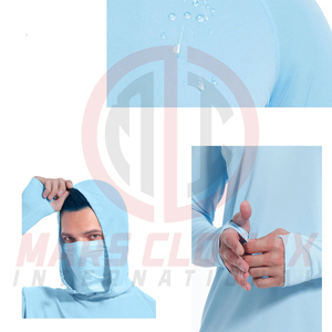Sudadera de pesca personalizada de manga larga para hombre, de secado rápido y ligera, para actividades al aire libre. - Product Image 3