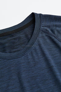 Venta al por mayor en stock para hombre Fitness impreso camisetas de manga corta personalizada poliéster/algodón Crew camiseta - Product Image 6