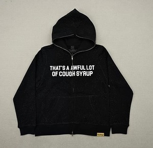 Sweat à capuche en coton 100% de qualité supérieure avec strass, style streetwear épais pour homme - Sweat à capuche pour homme avec motif 'THAT'S a AWFUL LOT of COUGH SYRUP' - Product Image 1